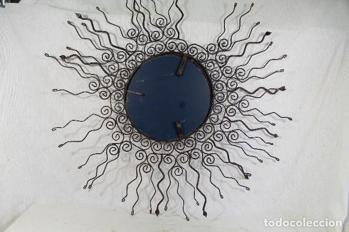 Antig&uuml;edades: espejo de sol en hierro de forja - Foto 3