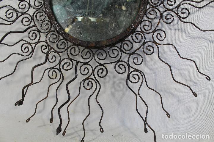 Antig&uuml;edades: espejo de sol en hierro de forja - Foto 5