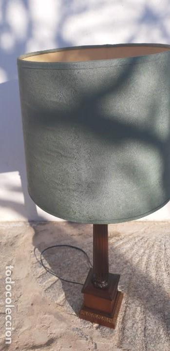 Antig&uuml;edades: Lampara de madera - Foto 3