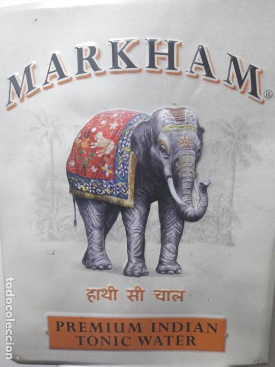 Antig&uuml;edades: Chapa publicitaria Markham - Foto 2