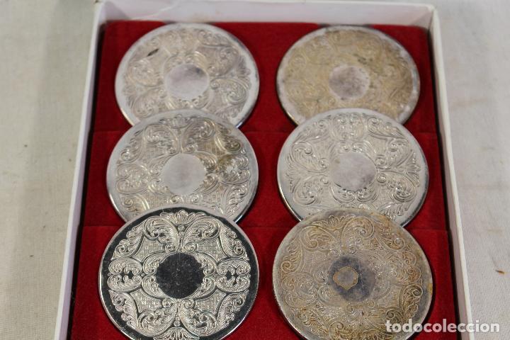 Antig&uuml;edades: 6 posavasos plateados - Foto 5