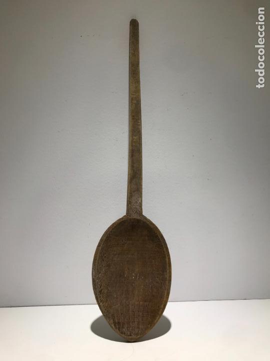 Antig&uuml;edades: ANTIGUA CUCHARA DE MADERA - Foto 1