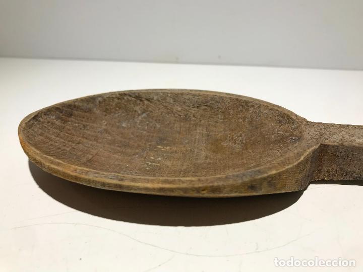 Antig&uuml;edades: ANTIGUA CUCHARA DE MADERA - Foto 3