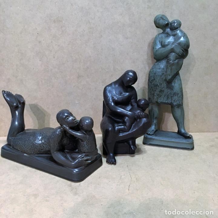 Antig&uuml;edades: Tres maternidades de porcelana de Algora - Foto 1