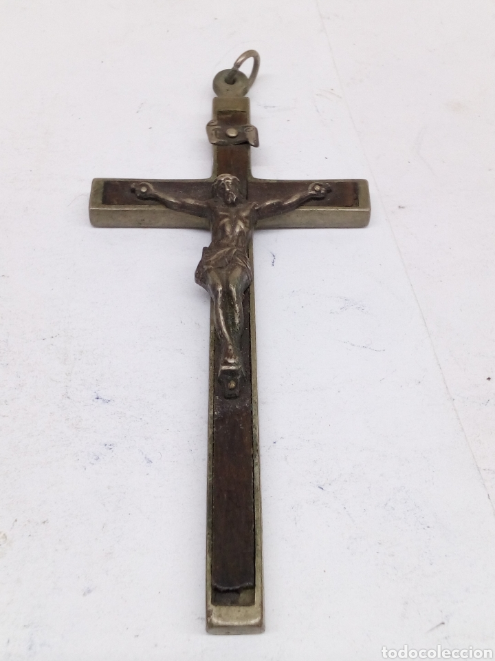 Antig&uuml;edades: Cruz metalica y madera - Foto 1