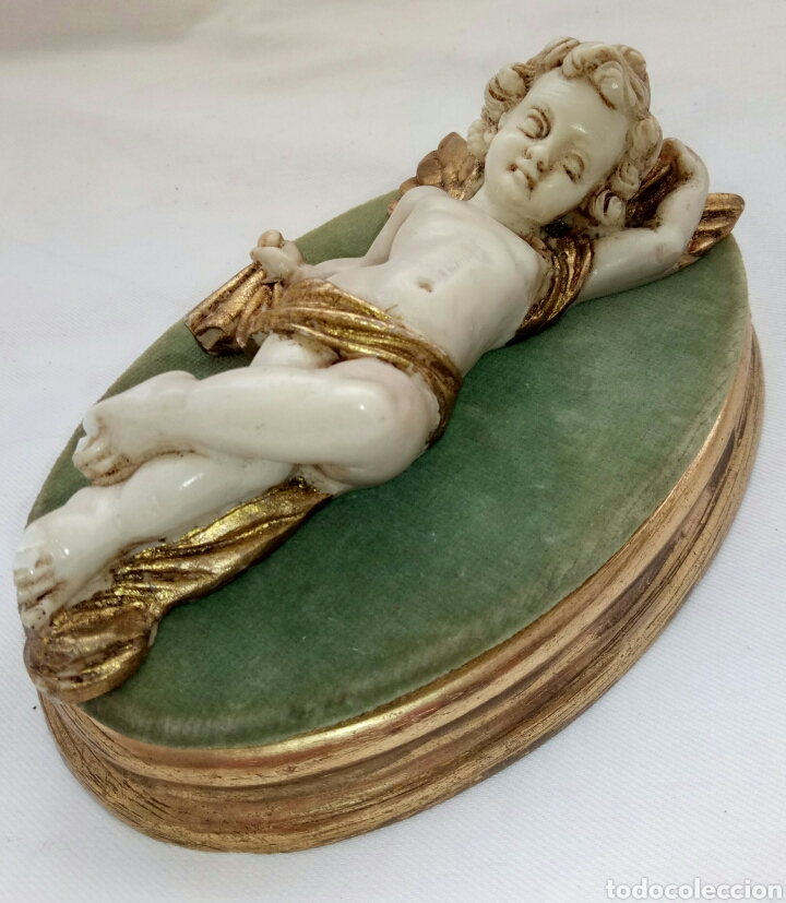 Antig&uuml;edades: Antigua Peana y Querub&iacute;n Pan de Oro. - Foto 7