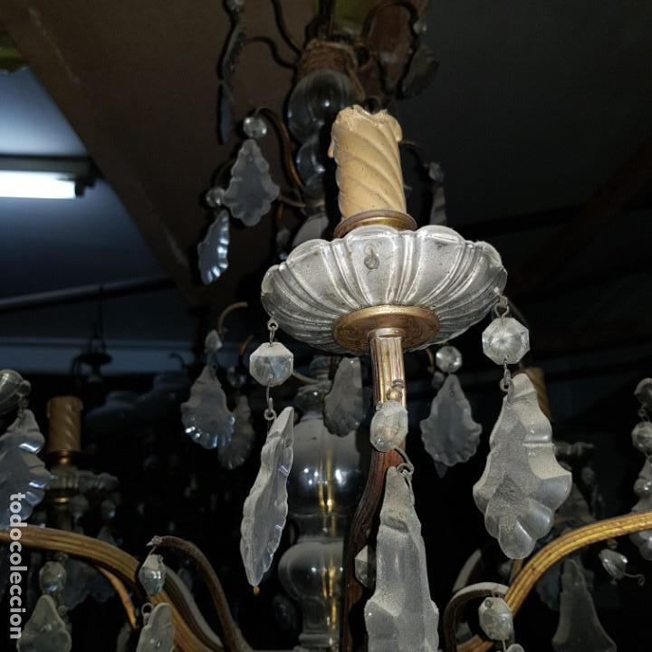 Antig&uuml;edades: Lampara cristal - Foto 4