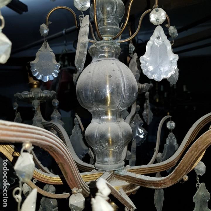 Antig&uuml;edades: Lampara cristal - Foto 9