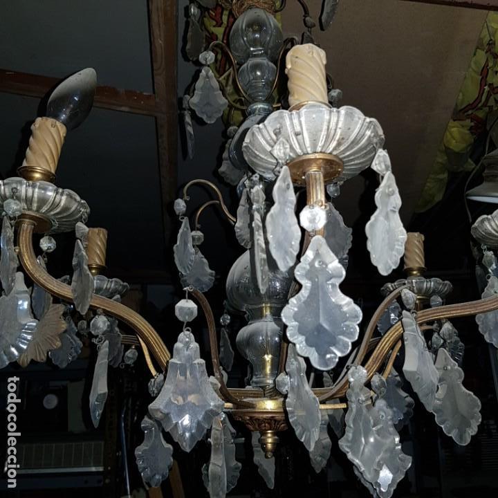 Antig&uuml;edades: Lampara cristal - Foto 10