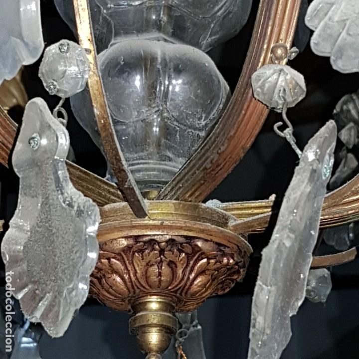 Antig&uuml;edades: Lampara cristal - Foto 13