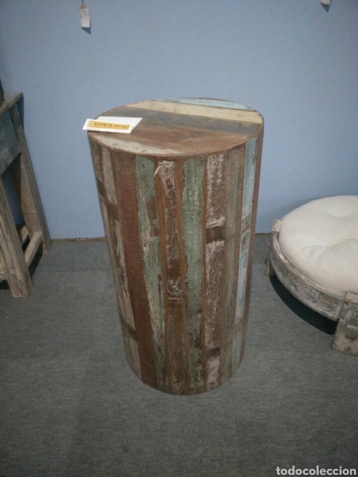 Antig&uuml;edades: Pedestal de madera - Foto 1
