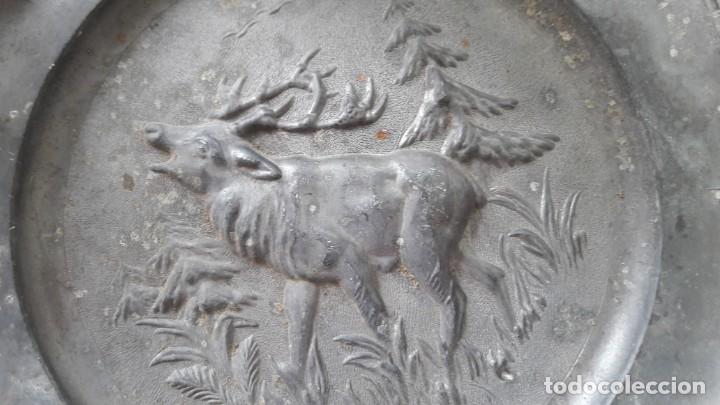 Antig&uuml;edades: plato,s de esta&ntilde;o , peltre ... - Foto 2