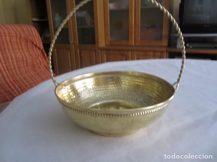 Antiquit&eacute;s: CENTRO DE MESA DORADO A&Ntilde;OS 50