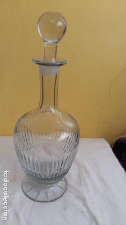 Antig&uuml;edades: Botella de cristal tallado - Foto 2