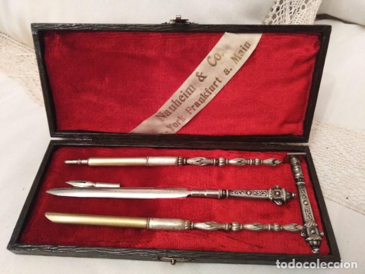 Antig&uuml;edades: Antig&uuml;o estuche alem&aacute;n para despacho - Foto 1