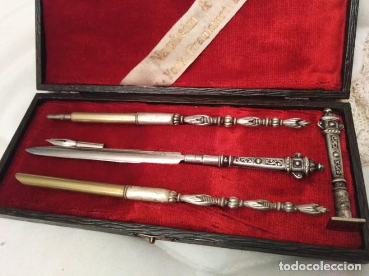 Antig&uuml;edades: Antig&uuml;o estuche alem&aacute;n para despacho - Foto 2