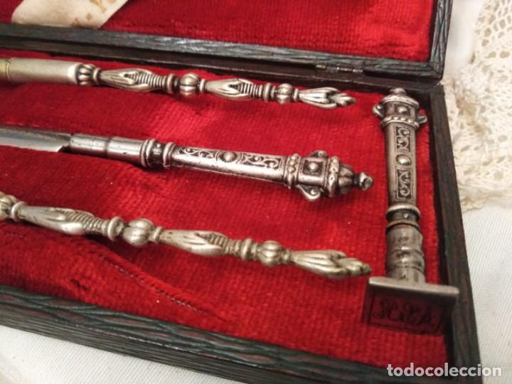 Antig&uuml;edades: Antig&uuml;o estuche alem&aacute;n para despacho - Foto 3