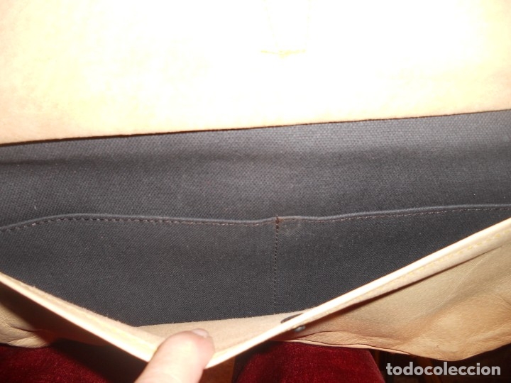 Antig&uuml;edades: ANTIGUO  BOLSO DE PIEL CON REDES - Foto 10