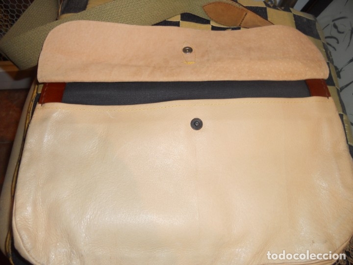 Antig&uuml;edades: ANTIGUO  BOLSO DE PIEL CON REDES - Foto 11
