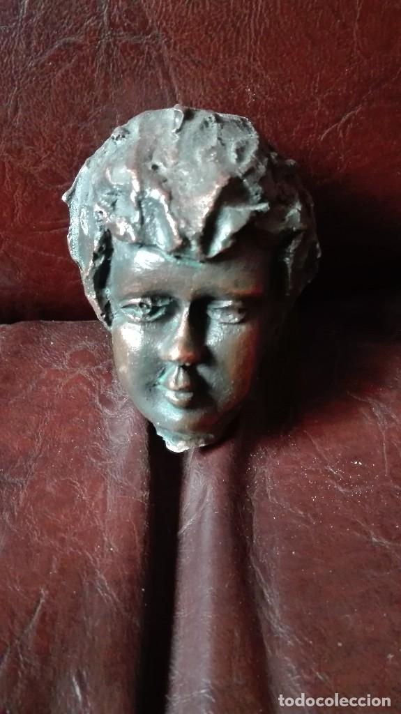 Oggetti Antichi: Cabeza de ni&ntilde;o en pasta sint&eacute;tica