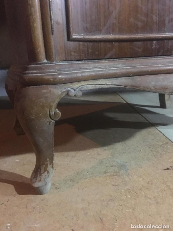 Antig&uuml;edades: MESITAS DE NOCHE MADERA ANTIGUA - Foto 2