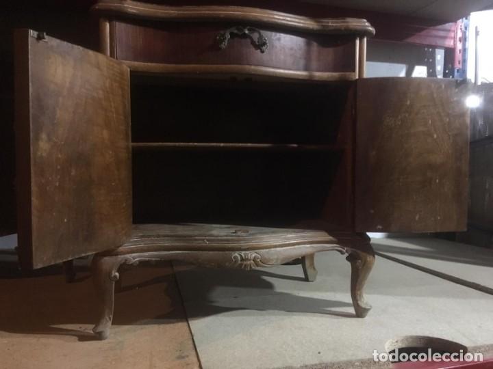 Antig&uuml;edades: MESITAS DE NOCHE MADERA ANTIGUA - Foto 6