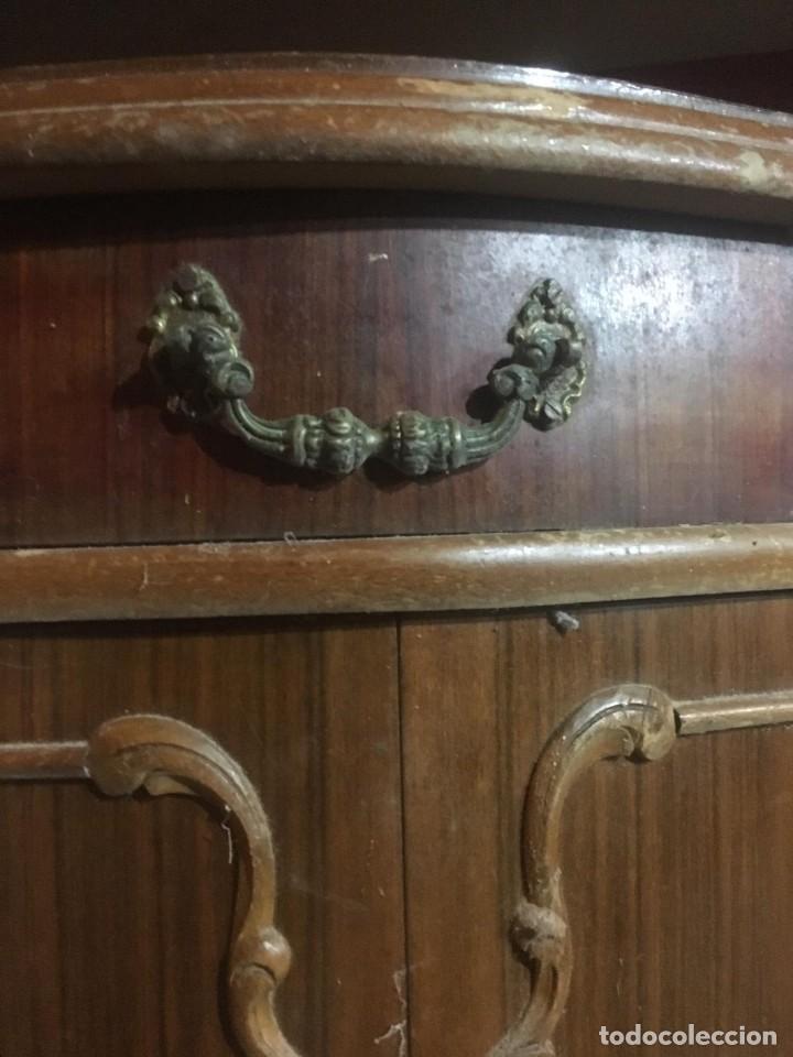 Antig&uuml;edades: MESITAS DE NOCHE MADERA ANTIGUA - Foto 7