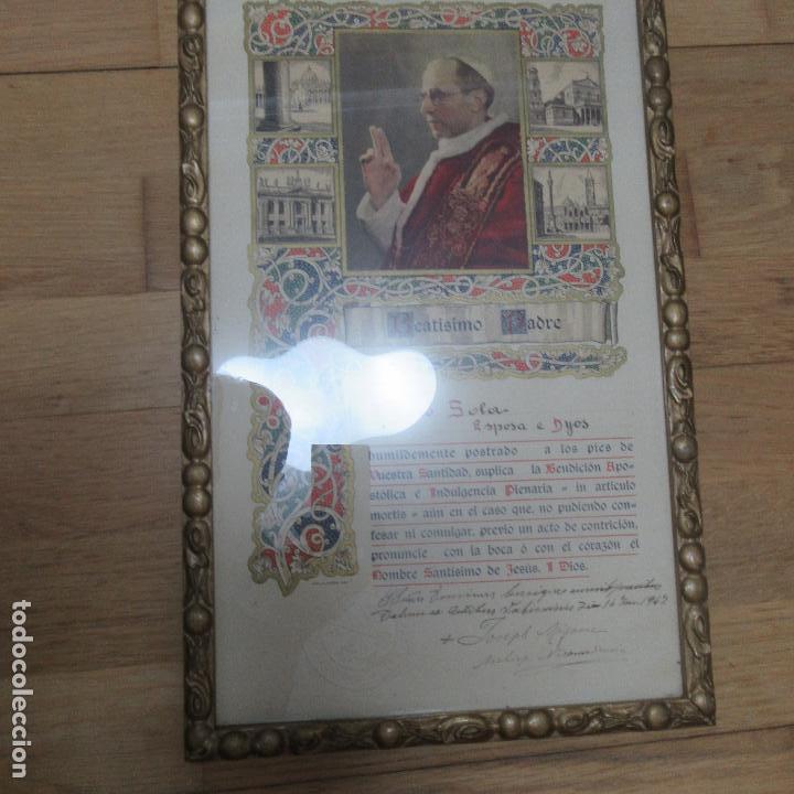 Antig&uuml;edades: Cuadro religioso bula, papa - Foto 1