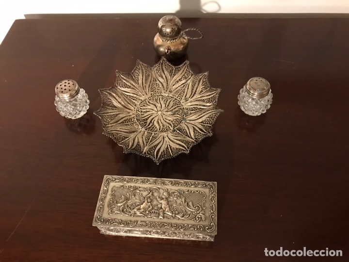 Antig&uuml;edades: COMPLEMENTOS MESA PLATA (VITRINA) - Foto 2