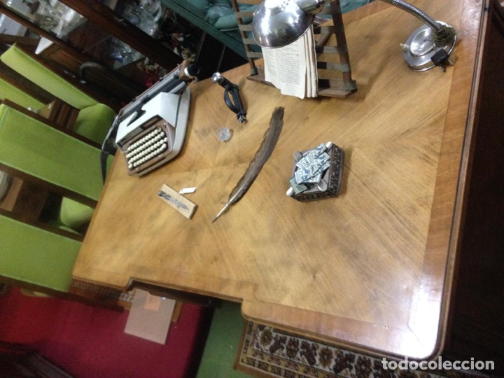 Antig&uuml;edades: Mesa estilo despacho con 5 cajones - Foto 3