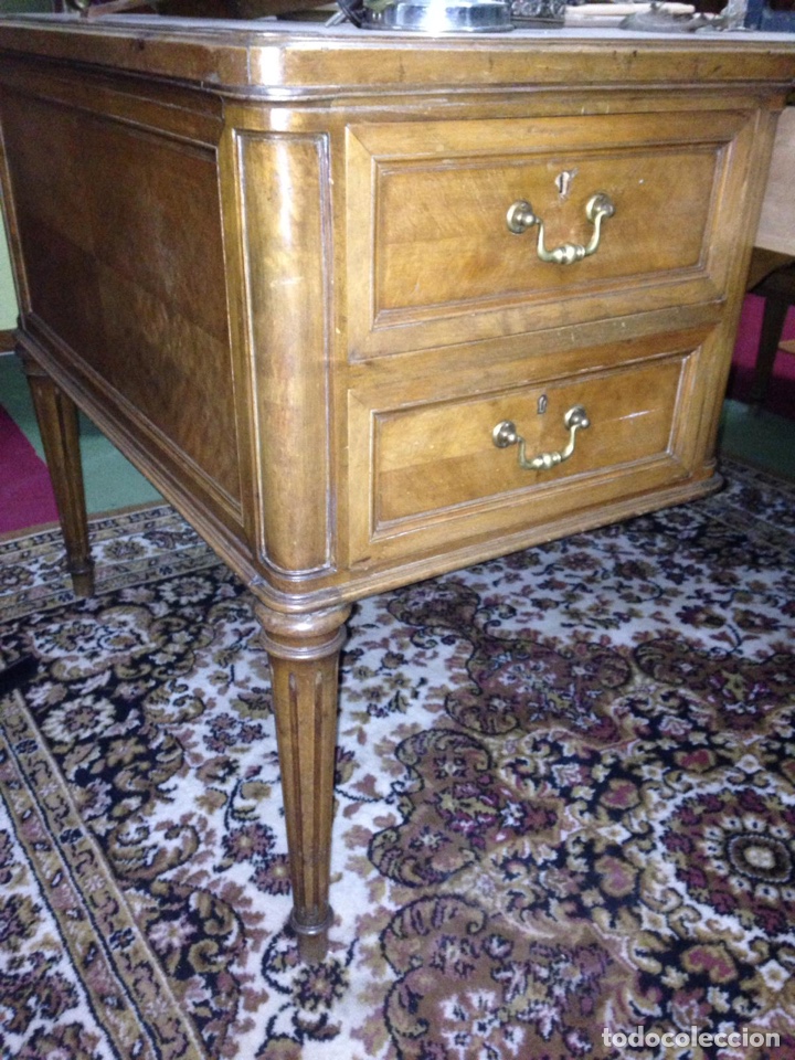 Antig&uuml;edades: Mesa estilo despacho con 5 cajones - Foto 5