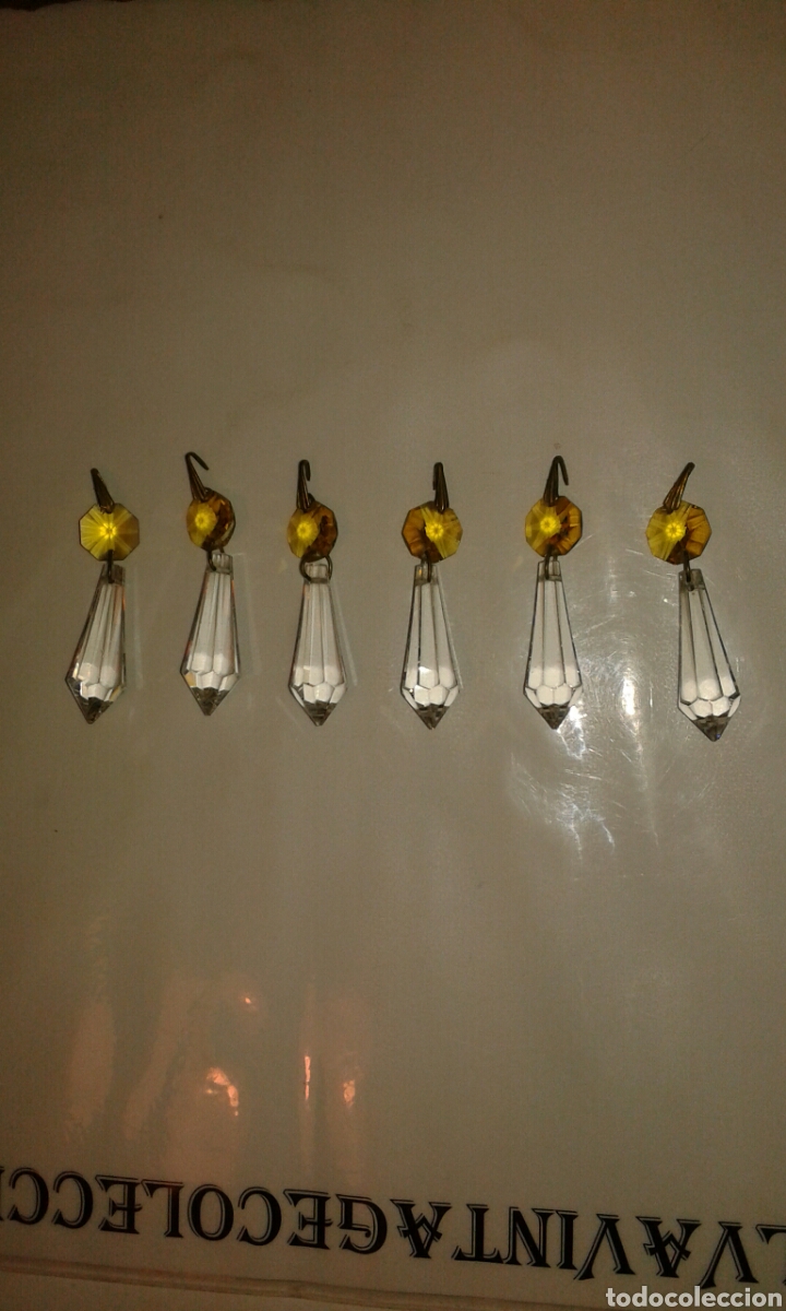 Antig&uuml;edades: L&aacute;grimas de l&aacute;mpara, 6 unds. - Foto 1