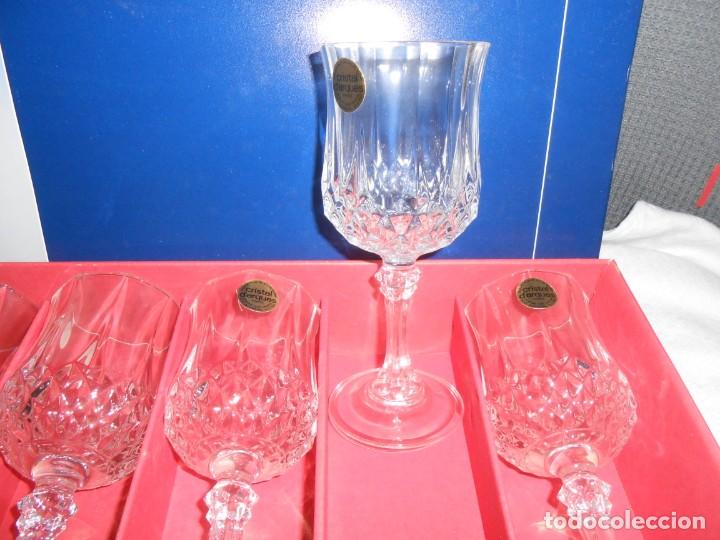 Antig&uuml;edades: 6 Copas 17,5Longchamp -Cristal DArques - Foto 4