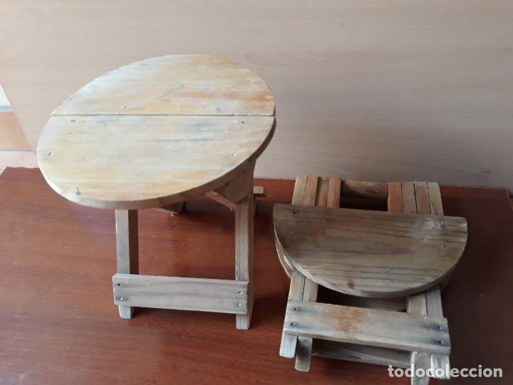 taburete plegable de madera - Compra venta en todocoleccion