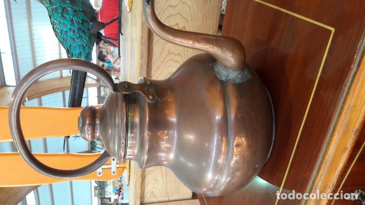 Antig&uuml;edades: antigua cafetera , tetera inglesa cobre - Foto 2