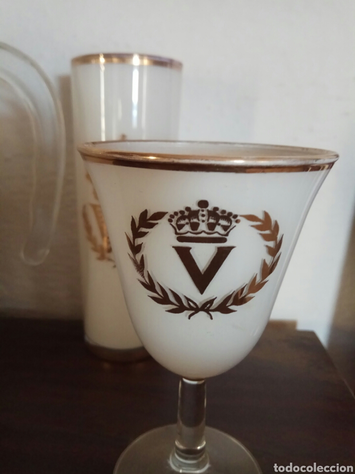 Antig&uuml;edades: JUEGO DE LICOR ANTIGUO CRISTAL - Foto 5