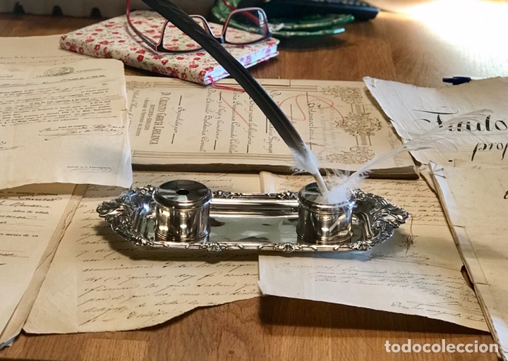 Antig&uuml;edades: Tintero Rom&aacute;ntico - Foto 2
