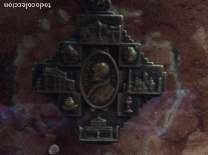 Antig&uuml;edades: Medalla religiosa bronce 3,5cmx3,5cm. - Foto 3