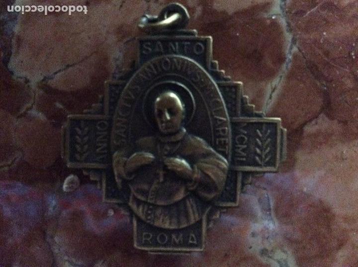 Antig&uuml;edades: Medalla religiosa bronce 3,5cmx3,5cm. - Foto 4
