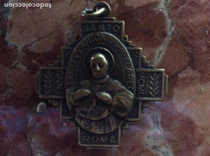 Antig&uuml;edades: Medalla religiosa bronce 3,5cmx3,5cm. - Foto 5
