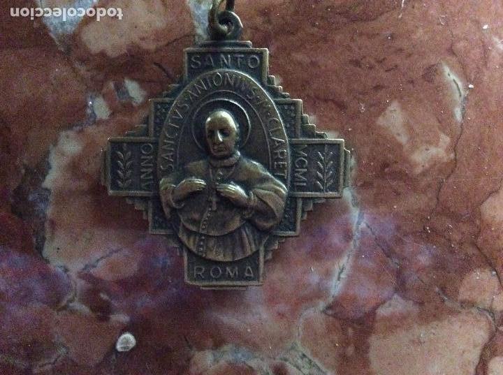 Antig&uuml;edades: Medalla religiosa bronce 3,5cmx3,5cm. - Foto 1