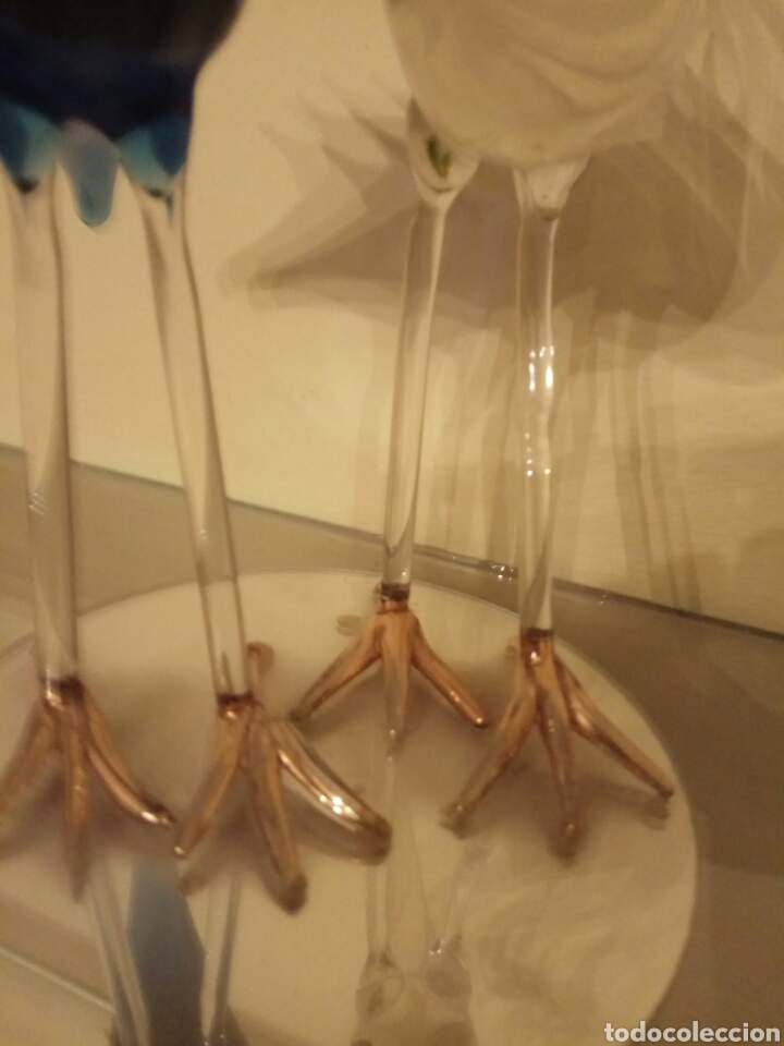 Antig&uuml;edades: CRISTAL DE MURANO CISNES 22 CM - Foto 3