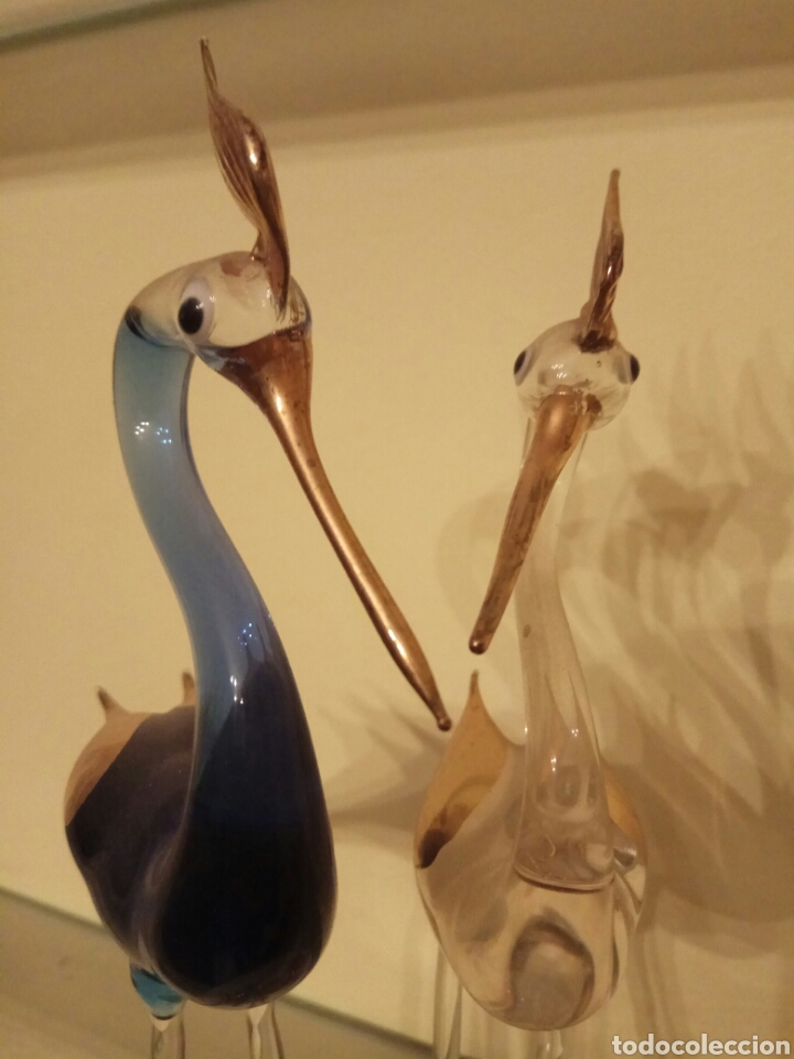 Antig&uuml;edades: CRISTAL DE MURANO CISNES 22 CM - Foto 4