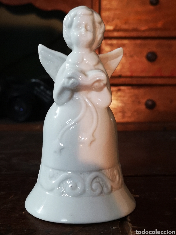 campana de porcelana, angel - Comprar Antigüedades Religiosas varias en