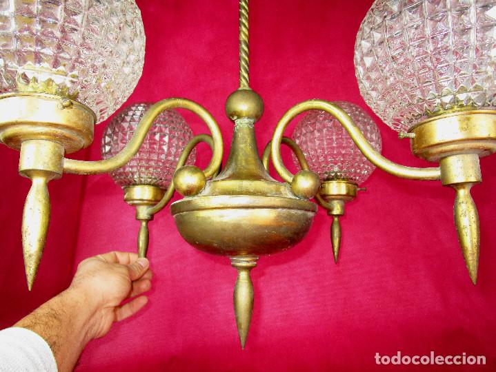 antigua lámpara de techo estilo art deco con ca - Compra venta en