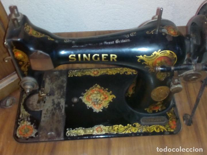 Antig&uuml;edades: Maquina coser Singer - Foto 6