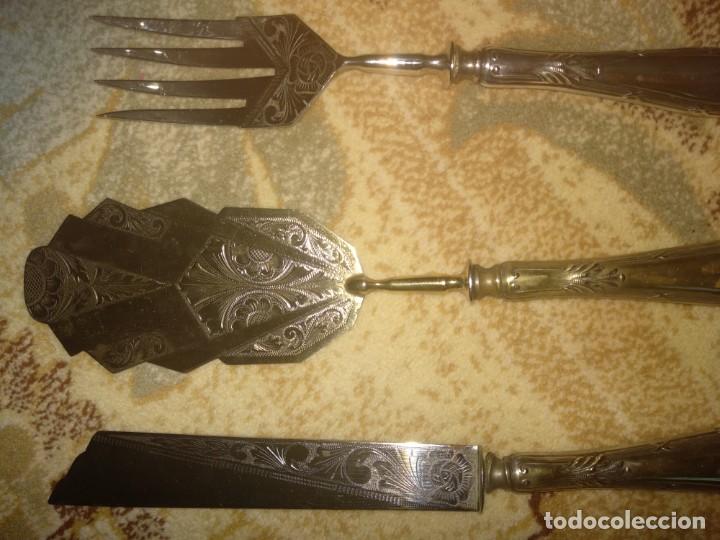 Antig&uuml;edades: Juego de postre antiguo - Foto 2