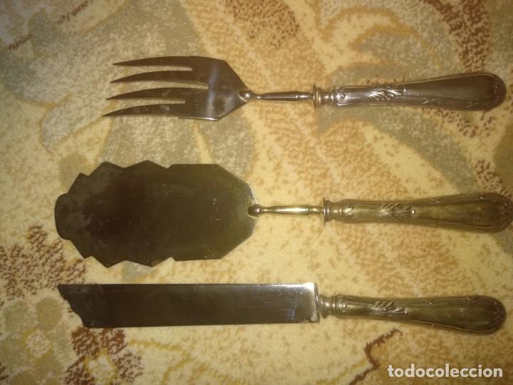 Antig&uuml;edades: Juego de postre antiguo - Foto 3
