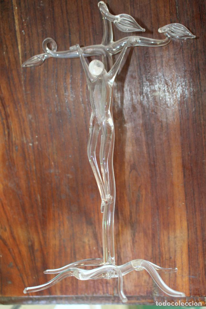 Antig&uuml;edades: crucifijo en cristal - Foto 6