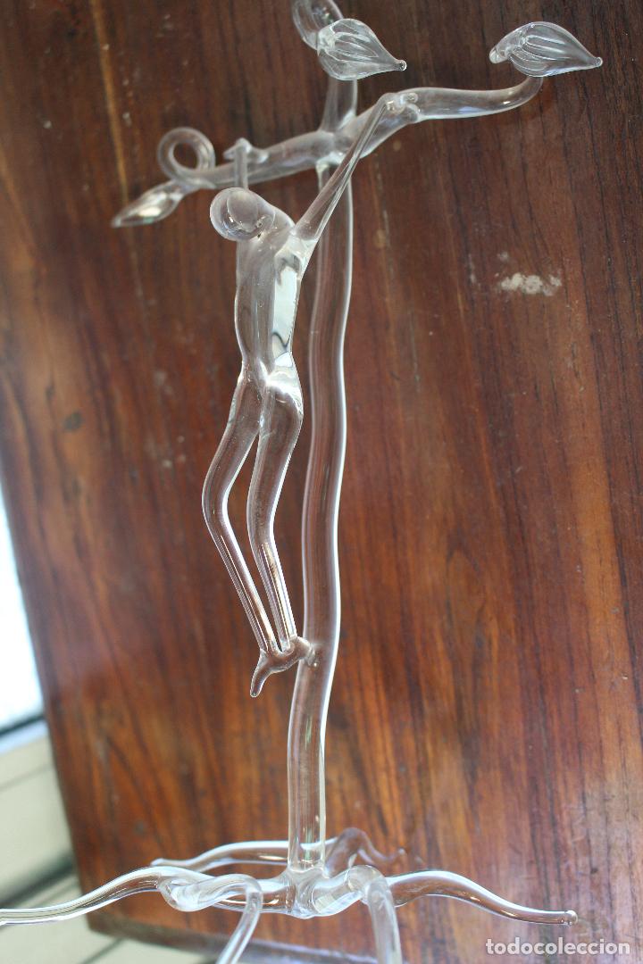 Antig&uuml;edades: crucifijo en cristal - Foto 7
